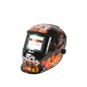 107Poker Pattern Variable light electric welding helmet