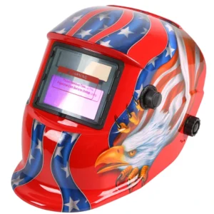 107Red Eagle Pattern Variable light electric welding helmet