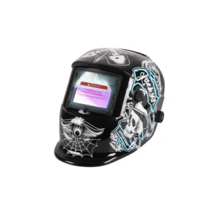107 Black top‑hat pattern Variable light electric welding helmet