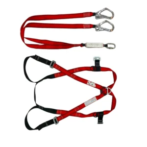 Five-point double-hinged safety rope - two colors: red and green