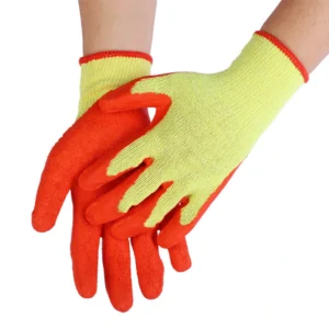 Rubber safety gloves